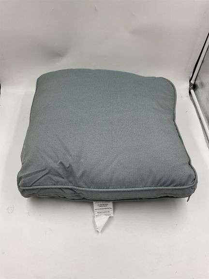 Square grey blue cushion image