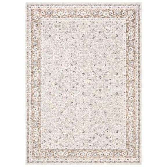 Moondust 3 ft. x 4 ft. Beige/Ivory Abstract Ornate Border Area Rug image