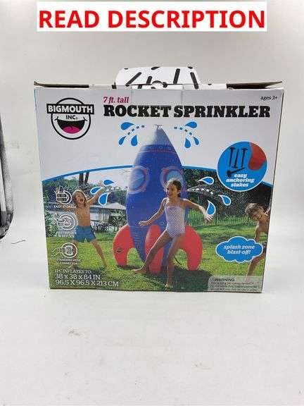 7 foot tall rocket sprinkler image