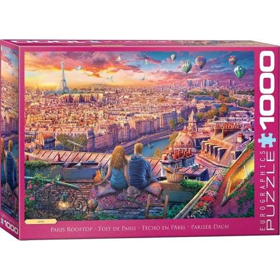 Eurographics Paris Rooftop Jigsaw Puzzle Multicolored, 1000 pcs image
