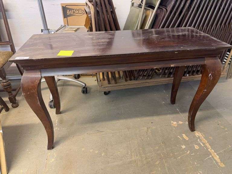 Wood Table with Cabriole Legs image