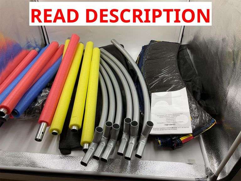 Trampoline with safety enclosed net image