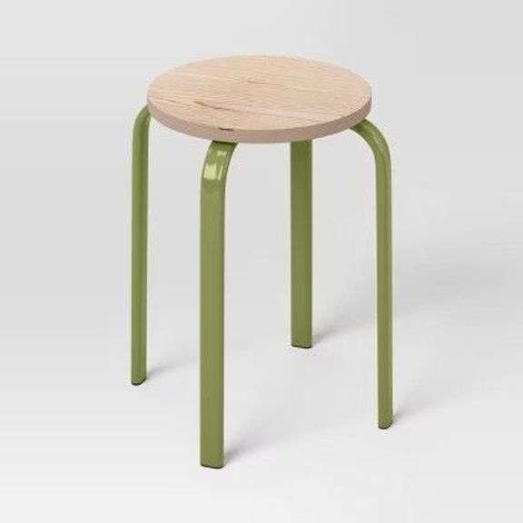 Stackable Accent Stool Green - Room Essentials image