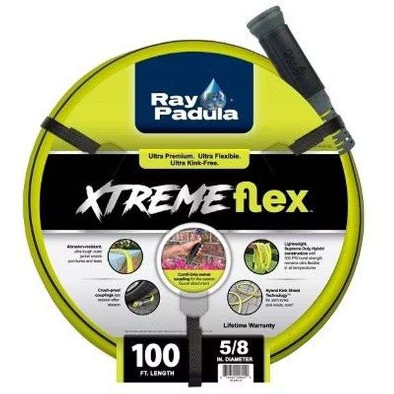 Ray Padula 100' XtremeFlex Hybrid Polymer Garden Hose Yellow/Black image