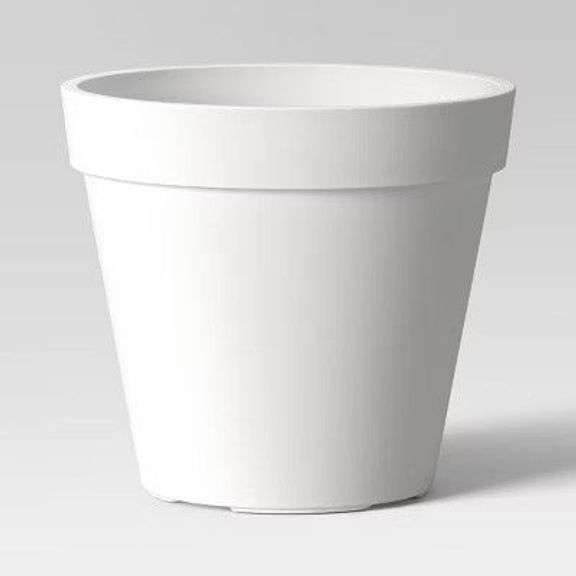 Classic Composite Indoor Outdoor Planter Pot 15.875"x15.875" Cream - Threshold image
