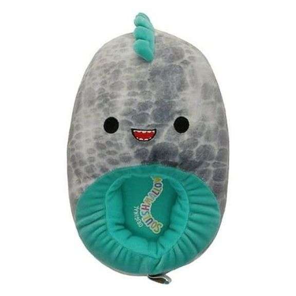 Squishmallows Chuey the Dinosaur Plush Step-in Slippers for Kids Size 4/5 Dino Style image