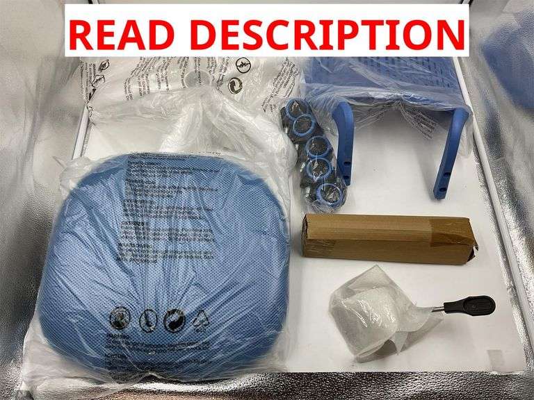 Blue rolling chair image