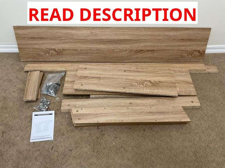 Sleek wooden TV stand image