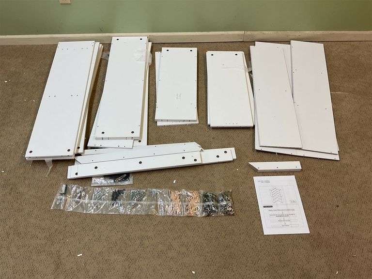 White corner multi shelf bookshelf image