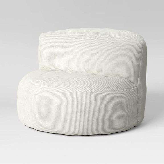 Memory Foam Filled Bean Bag Chair with Corduroy Co image