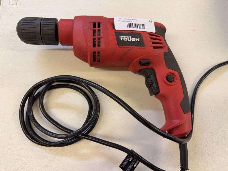 Hyper Tough 1/2" Hammer Drill, turns on image