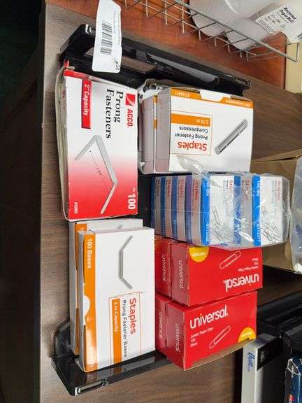 Staples, Universal, ACCO Office Supply Paper Clips & Prong Fasteners Lot image