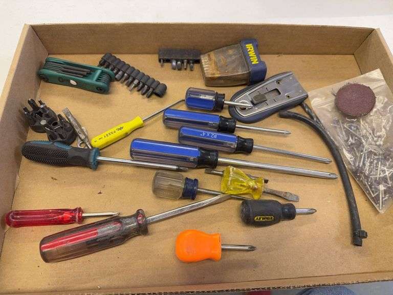 Mixed Lot of Screwdrivers and Hand Tools image