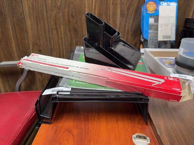 Office Supply Lot with Hanging File Folders, Organizer, Avery Tabs and More image