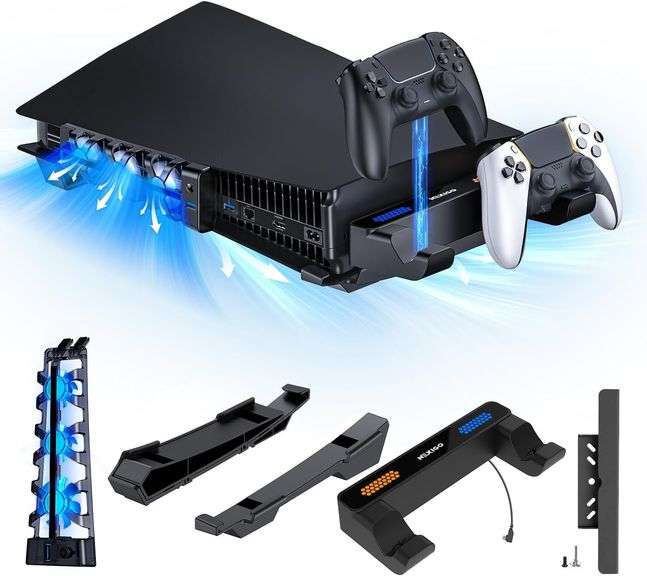 NexiGo PS5 Horizontal Stand with Charging Station image