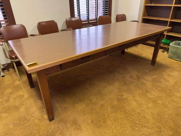 Large Conference Table with Three Drawers image