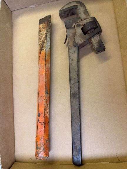 Pipe Wrench and Cement Chisel image