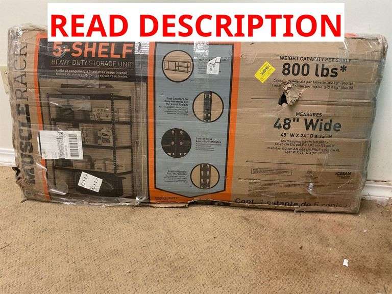 MUSCLERACK 5 shelf heavy duty storage unit image