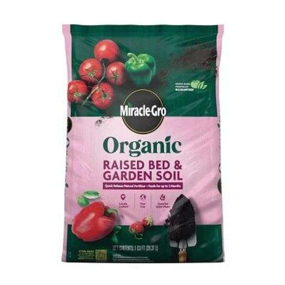 Miracle-Gro Organic Raised Bed 38lbs Potting Soil image
