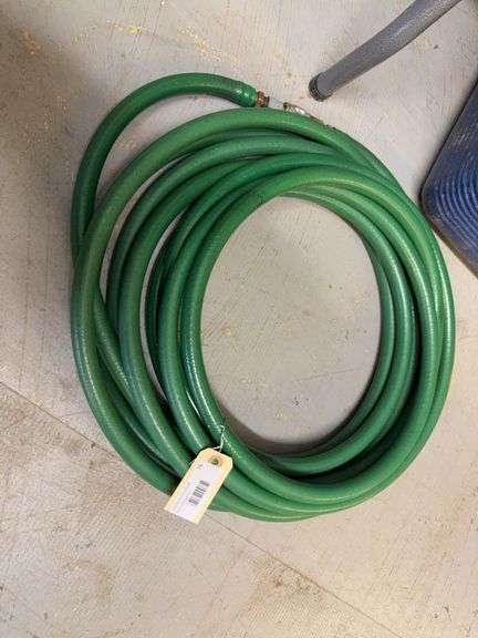 Green Rubber Hose with Quick Connect Fittings image