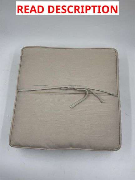 Beige tie cushion image