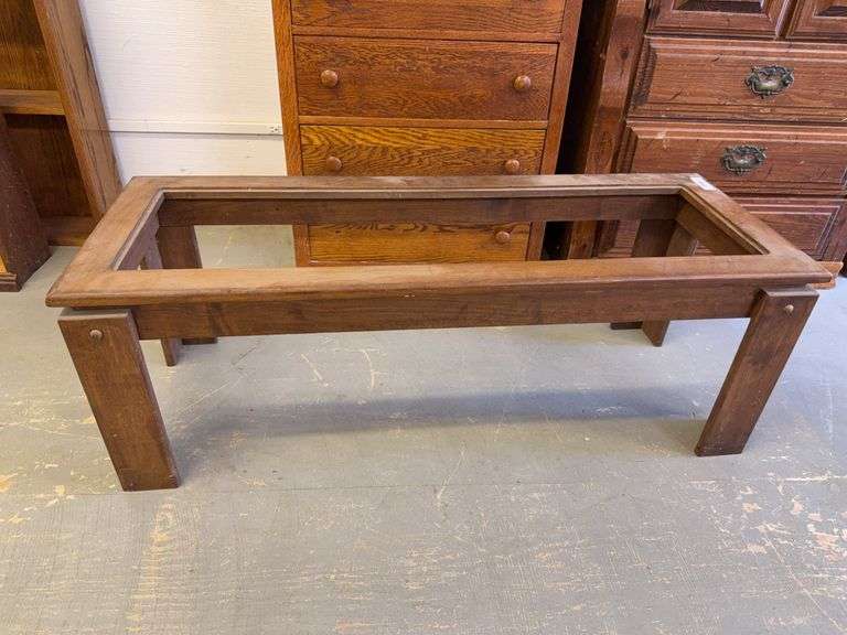 Wood Coffee Table Frame 48x18x17 image