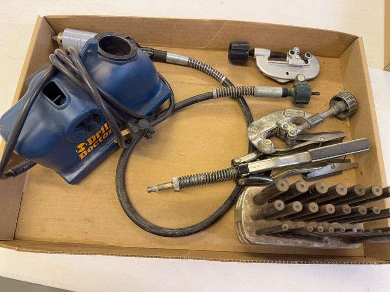 Drill Doctor Drill Sharpener and Assorted Tool Lot image