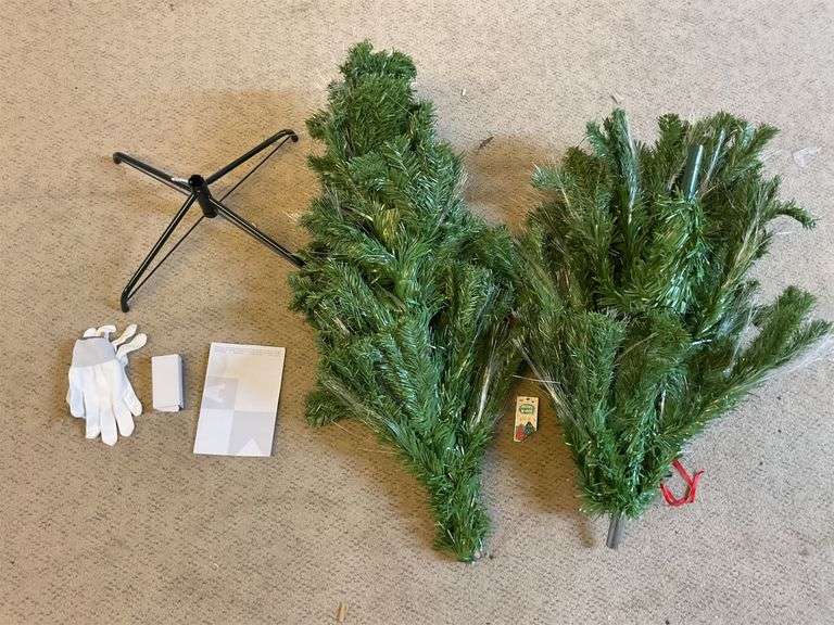 Green artificial Christmas tree image