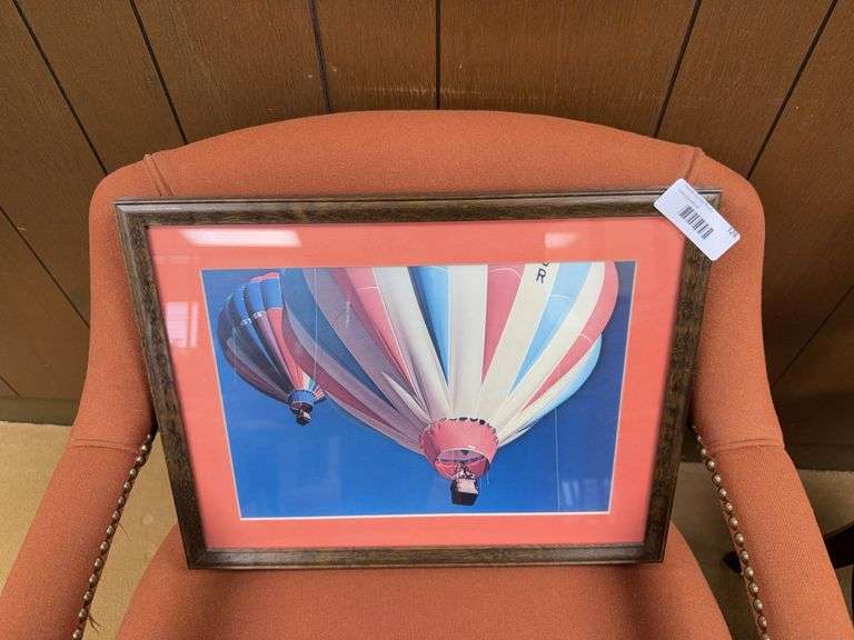 Framed Hot Air Balloon Print image