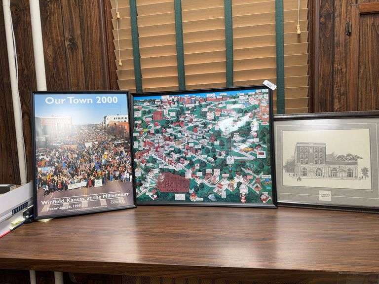 Framed Winfield, Kansas Collectible Art Prints (Lot of 3) image