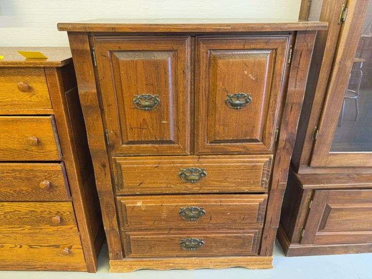 Wooden Cabinet with Drawers, 33 x 18 x 46 image