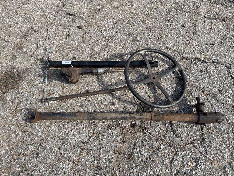 Model A Steering Gear, Shaft, Tube & Control; Steering Wheel image