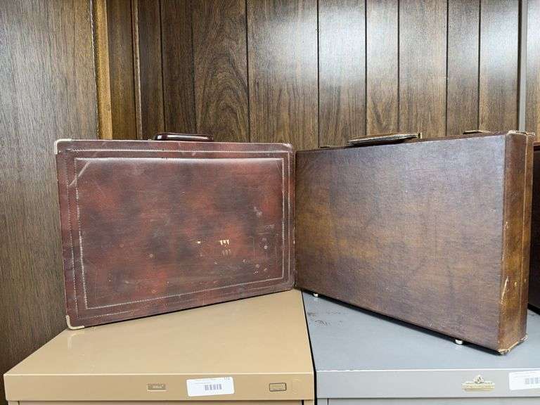 Two Leather Briefcases: D.W.A. and Traveller image