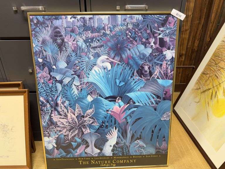 The Nature Company Cityscape Jungle Framed Art Print by Charles Lynn Bragg image