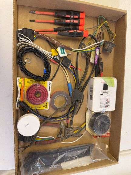 Assorted Electrical Wiring Supplies and Tools image