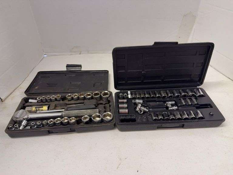 Two Socket Wrench Sets in Cases image