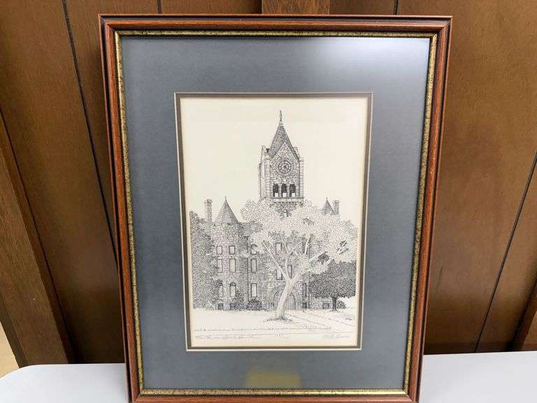Framed McPherson County Courthouse Print by D.M. Lewis image