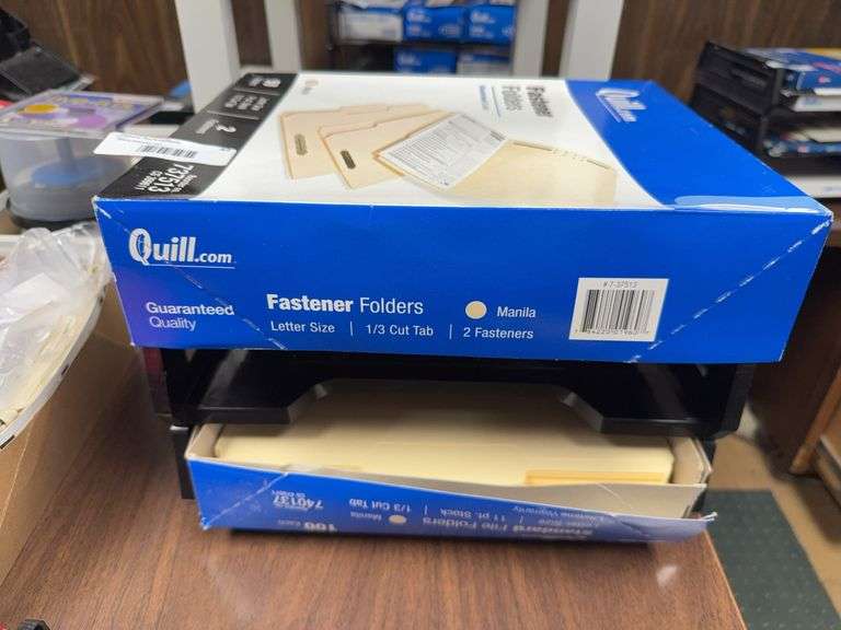 Quill Fastener Folders with Desk Tray image