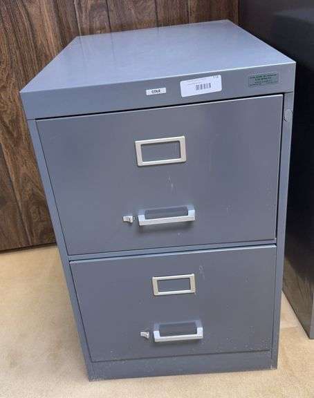 Cole Two-Drawer Metal Filing Cabinet image