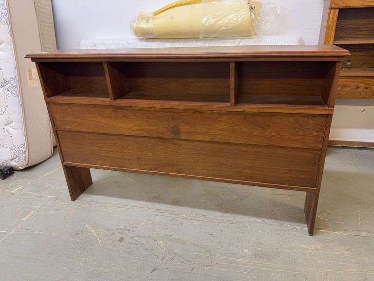 Wood Headboard with Storage (62 x 11 x 39) image