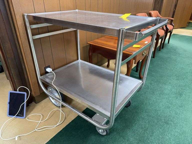 Stainless Steel Utility Cart - Two Tier image