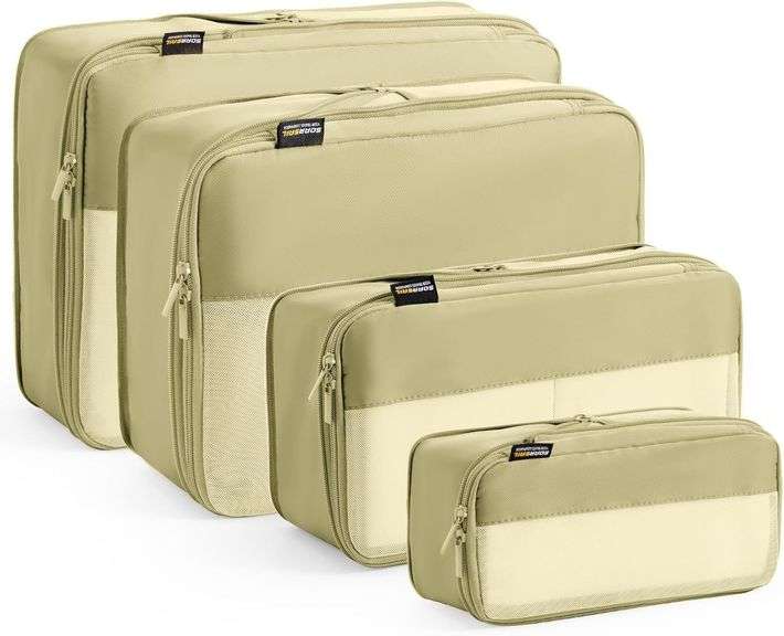 4 Set Compression Packing Cubes for Travel, Suitca image