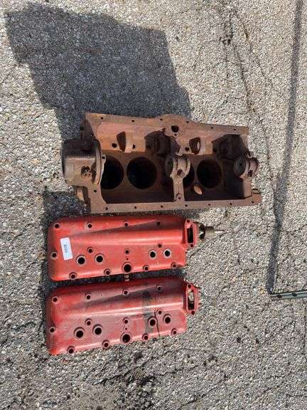 Model A Cylinder Heads and Engine Block image