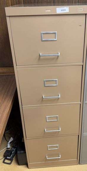 All-Steel Four-Drawer File Cabinet (1st Cabinet, Brown) image