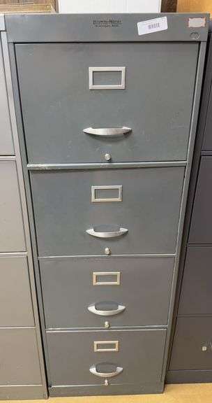 Browne-Morse Metal Four-Drawer Filing Cabinet image