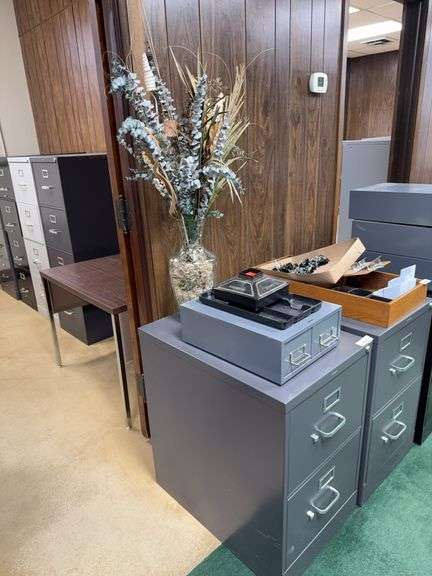 Office Filing Cabinet with Stamp Holder image