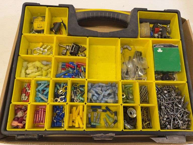 Organizer Box with Electrical Connectors, Fuses, Hardware, and More image