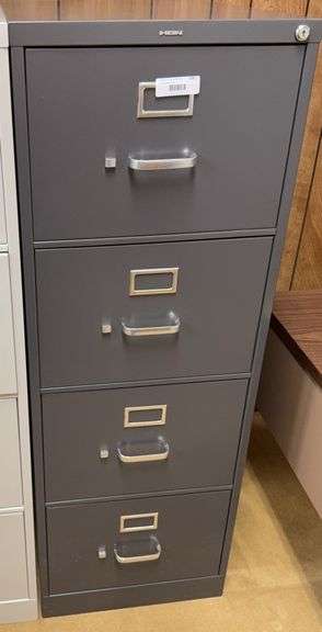 Hon 4-Drawer File Cabinet (Right Cabinet, Gray) image