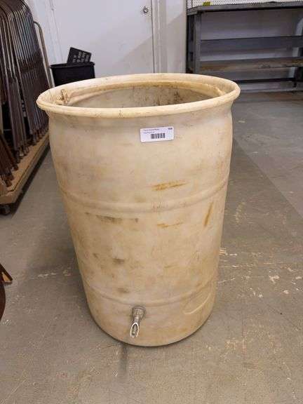 Large Plastic Liquid Storage Drum with Spigot image