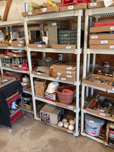 Plastic Shelving Unit, no contents (3' x 1-1/2' x 6') image